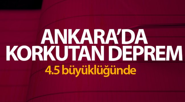 Ankarada 4.5 büyüklüğünde deprem oldu - Genel - Kamu Haber