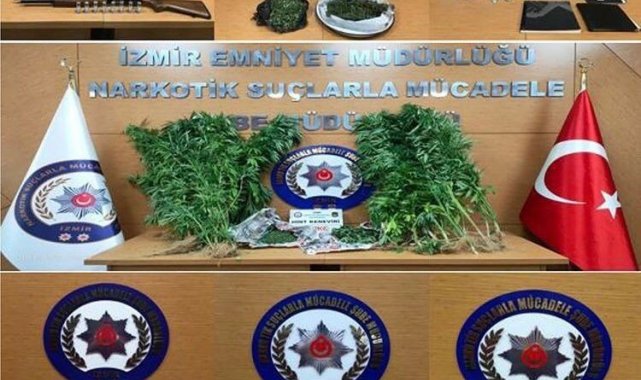 İzmir&#39;de, polisin son bir haftada düzenlediği uyuşturucu operasyonların...  - Asayiş - Kamu Haber