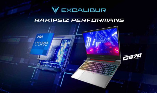 Excalibur G870 gaming laptop, performansını 12. nesil 10 çekirdekli ...